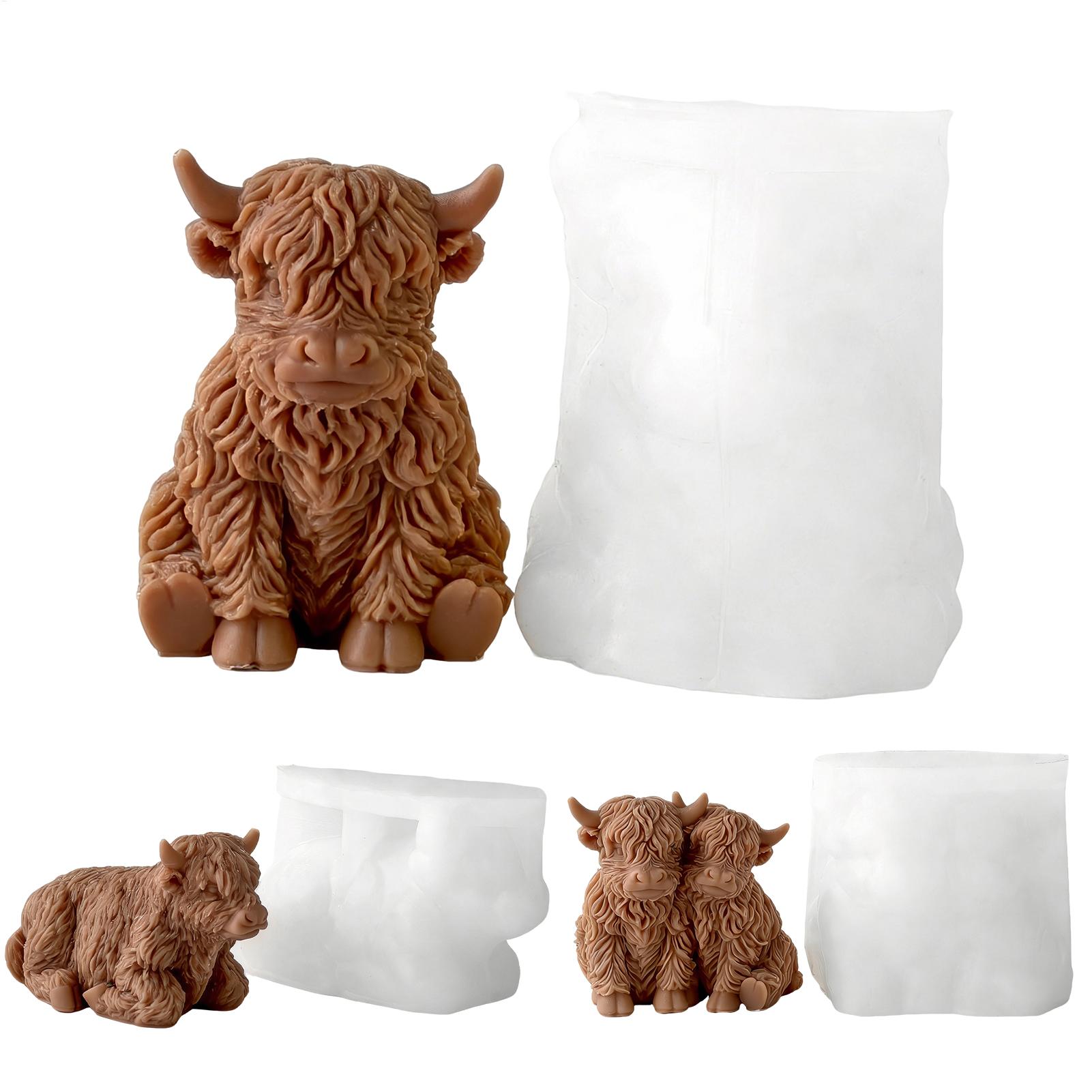 Candle Making Supplies For Beginners - Molde de Silicone de Vaca Highland