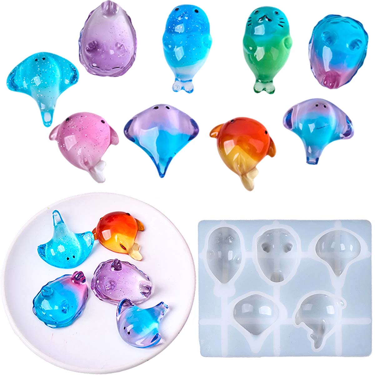 Candle Souvenir - Molde de Silicone 3D de Raia
