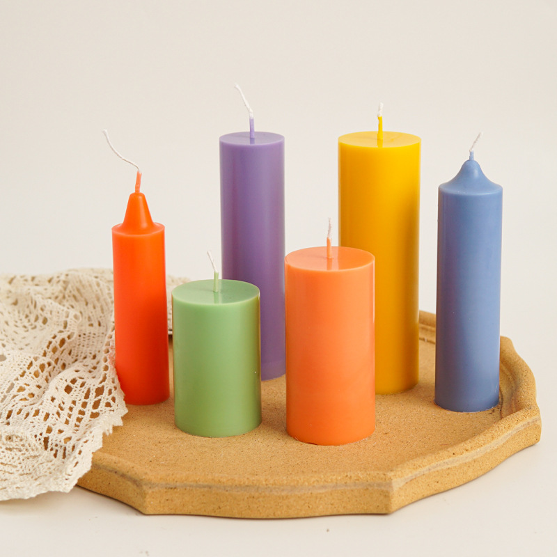 Candle Making Supplies For Beginners - Molde de vela cilíndrico de plástico,