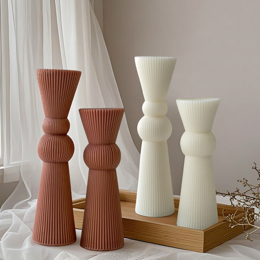 Candle Making Supplies For Beginners - Diy haste longa listrado pilar vela