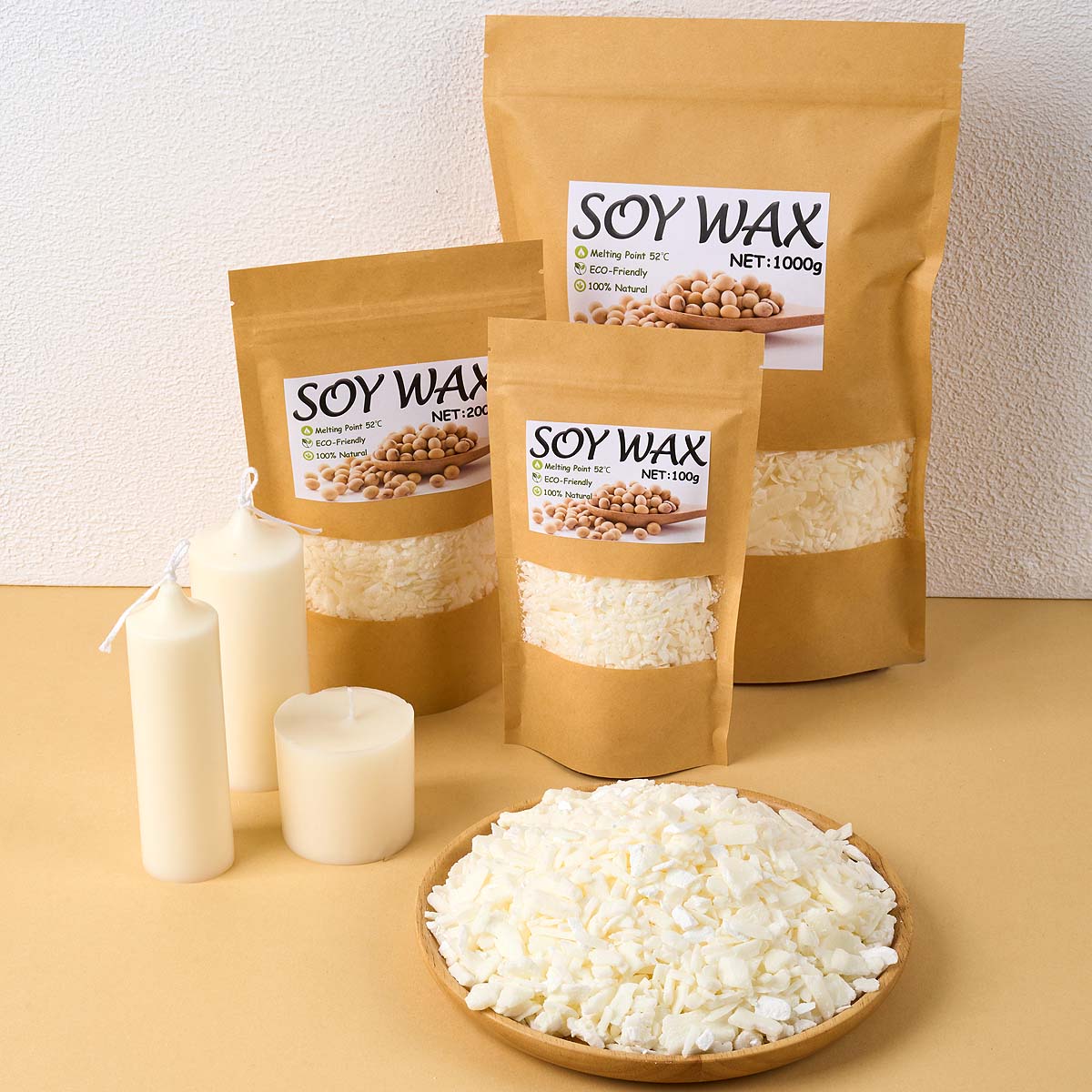 1 libras de cera de soja branc - Candle Making Supplies For Beginners avaliação e preço