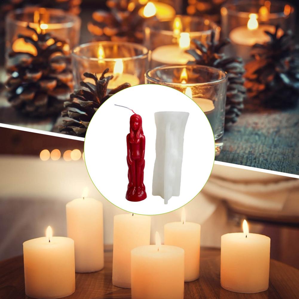 Diy molde de vela humanóide mo - Candle Making Supplies For Beginners avaliação e preço
